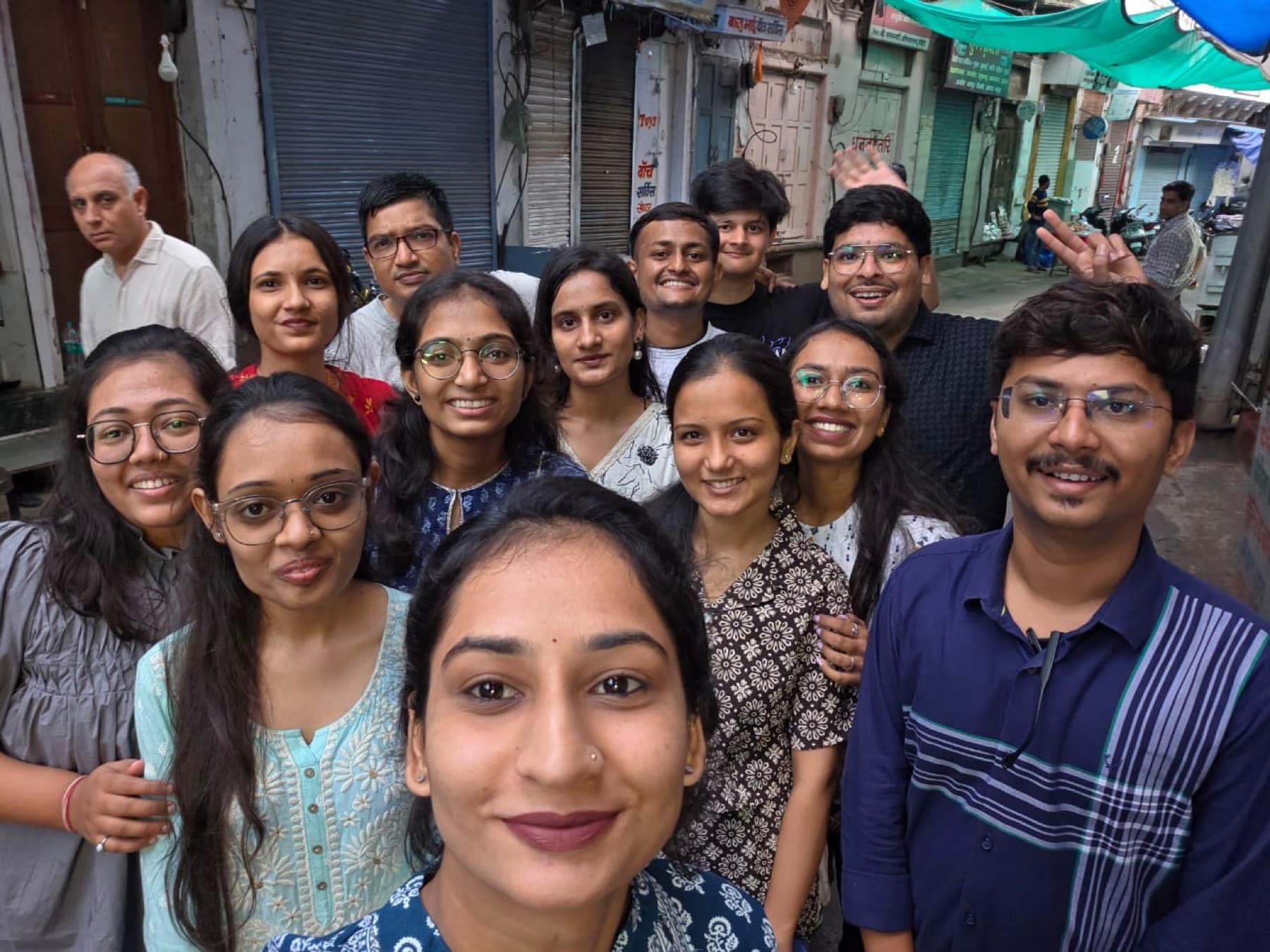 MedReg team members taking a group selfie on an outing