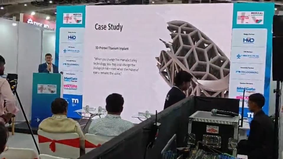 Case study presentation at Medical Fair India
